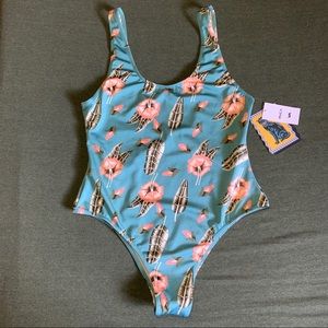 RVCA floral one-piece swimsuit